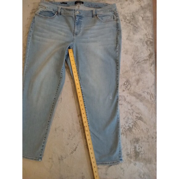 Talbots Jeans Women 18w  Flawless Five Pocket Boyfriend   Flawless Stretch Denim - Picture 6 of 9